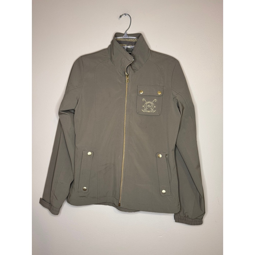Horseware Ireland Newmarket Collection Women Medium Taupe Equestrian Zip Jacket